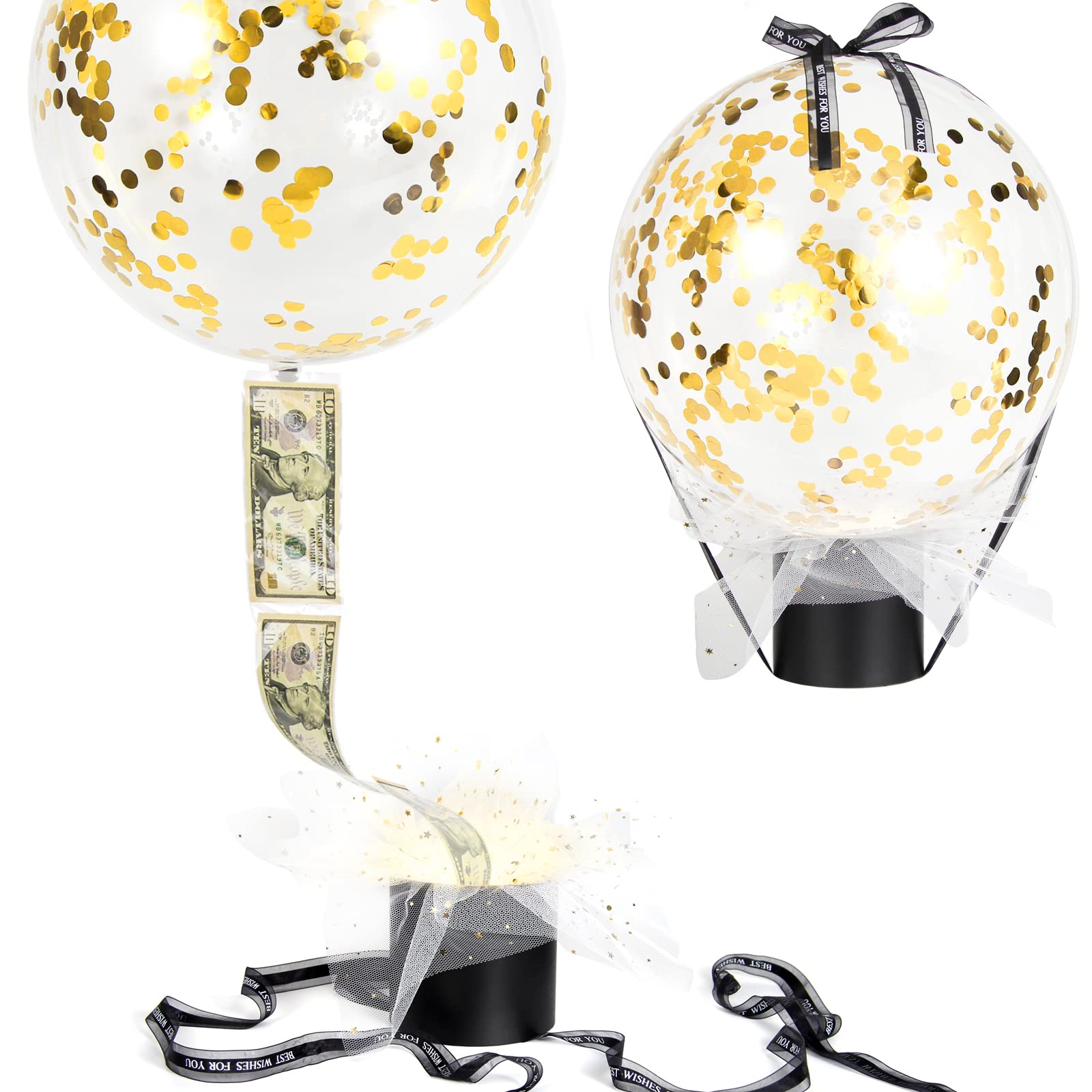 SDALU Money Gift Box Pull - Cash Surprise Balloon Kit for Birthdays, Anniversaries & Special Occasions | Perfect Gift for Wife, Girlfriend, Mother & Friends | Money Pull Out Box with Fun Reveal