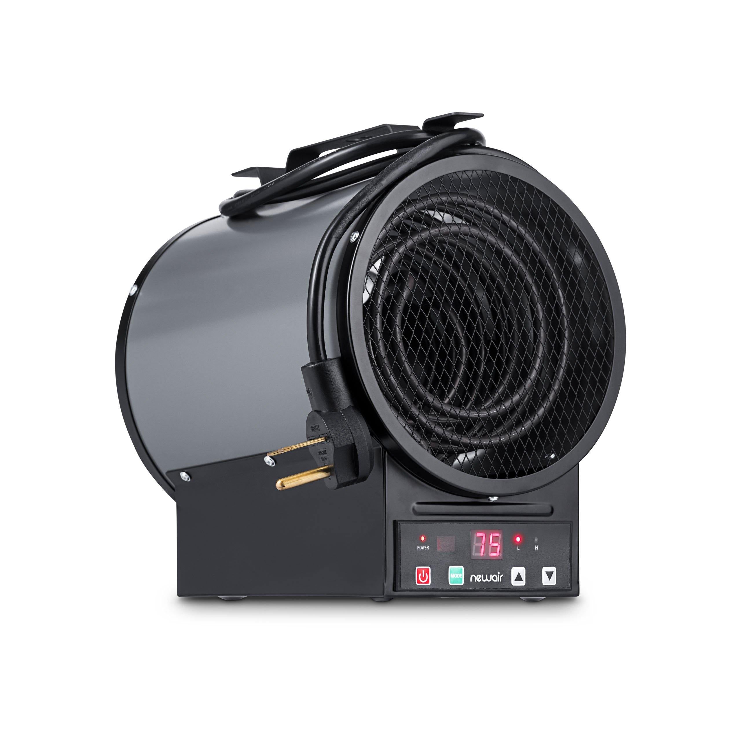 Newair® Electric Garage Heater 1500W - Freestanding, Wall or Ceiling Mount Space Heater for Workshop, Warehouse & Home Use - Fast Heating with Adjustable Thermostat