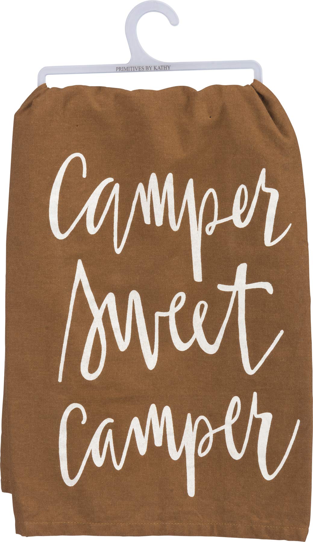 Primitives by Kathy Dish Towel - Vintage Camper Sweet Camper Design - Absorbent Cotton Kitchen Towel for Camping, RV, and Farmhouse Decor