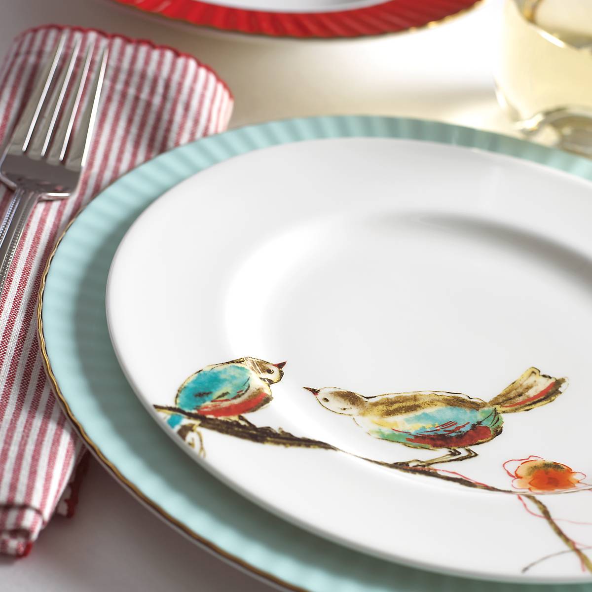 Chirp Salad Plate - Eco-Friendly Bamboo Fiber Dinnerware Set for Healthy Meals - Perfect for Home, Restaurants, and Outdoor Picnics