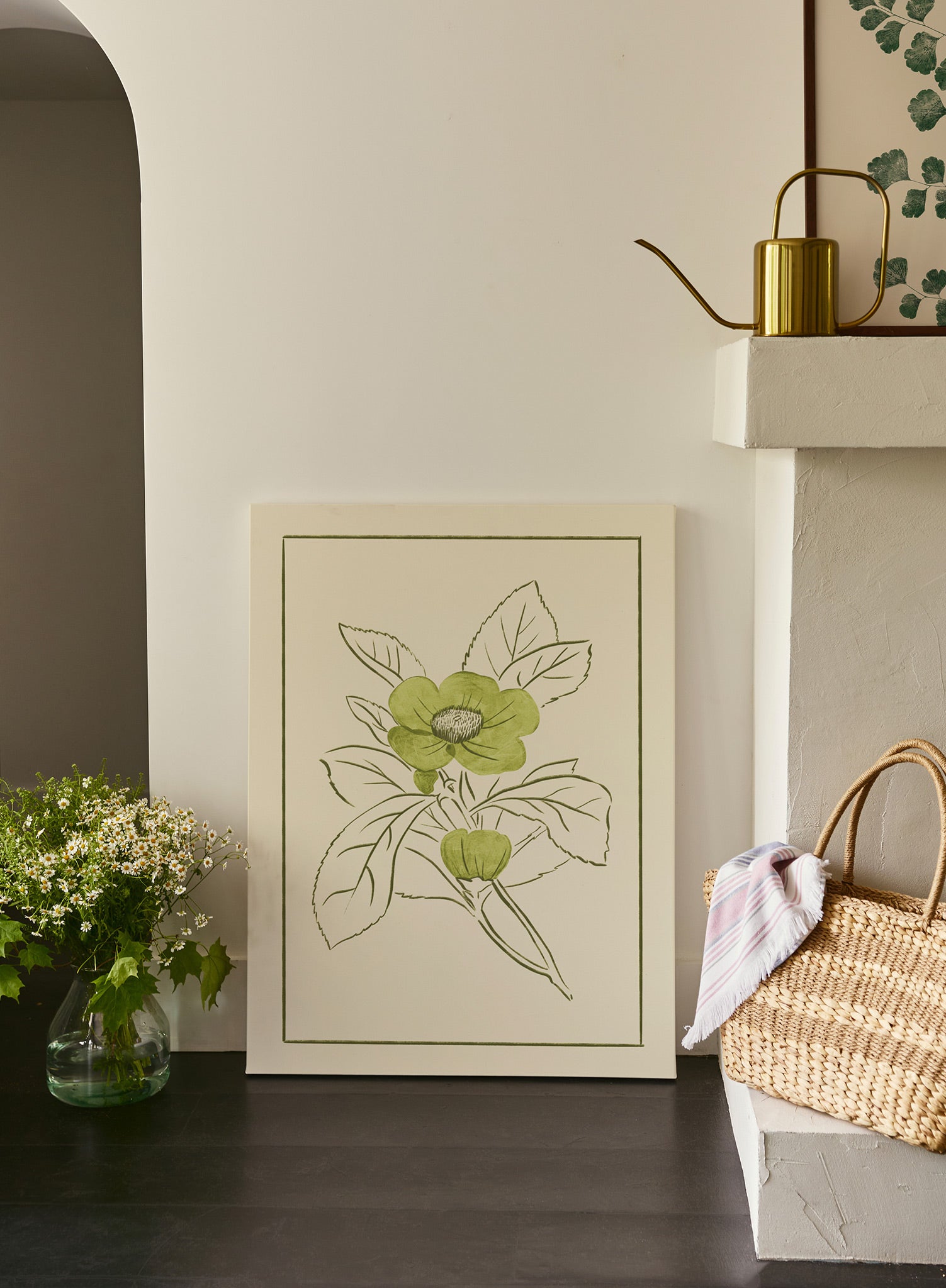 Beautiful Poppy Flower Canvas Wall Art - Hand Painted Floral Home Decor for Living Room, Bedroom & Office - Perfect Gift for Housewarming & Birthday