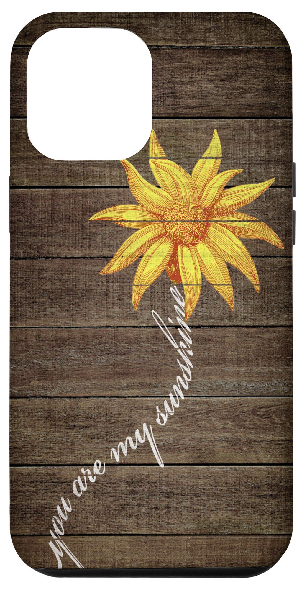 iPhone 12 Pro Max Vintage Yellow Sunflower Phone Case - Cute Floral Design Protective Cover for Women Girls | Perfect Gift for Birthday, Valentine's Day | Durable Shockproof Case for Daily Use & Outdoor Activities