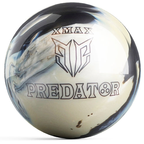 Elite Predator Xmax Silver/Black Pearl Bowling Ball - High Performance Reactive Resin Bowling Ball for Hook Shots | Perfect for League Play & Tournament Bowlers