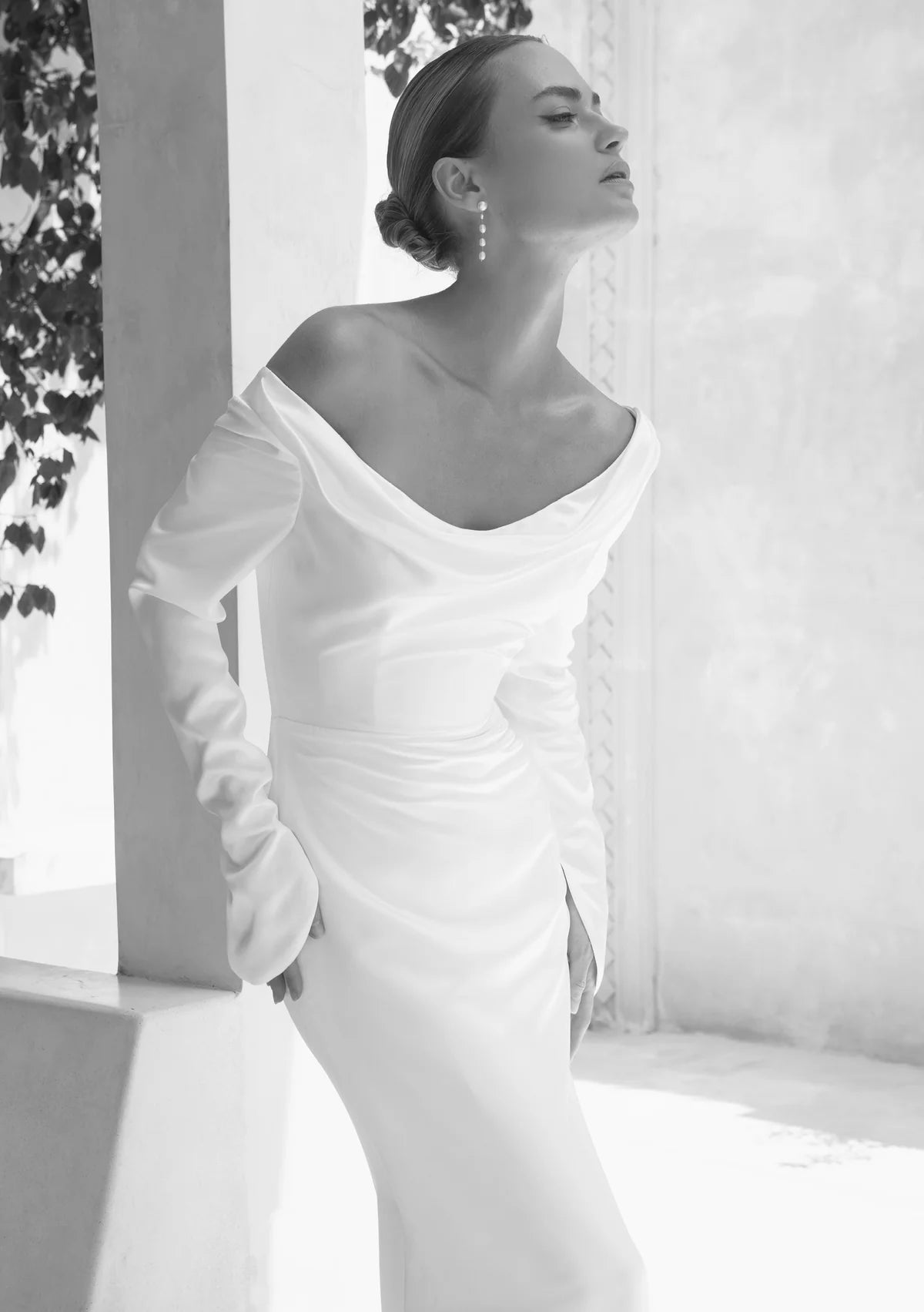 Lola Knight Summer Pearl Drop Bridal Earrings - Sterling Silver Wedding Jewelry for Bride, Bridesmaid & Formal Occasions
