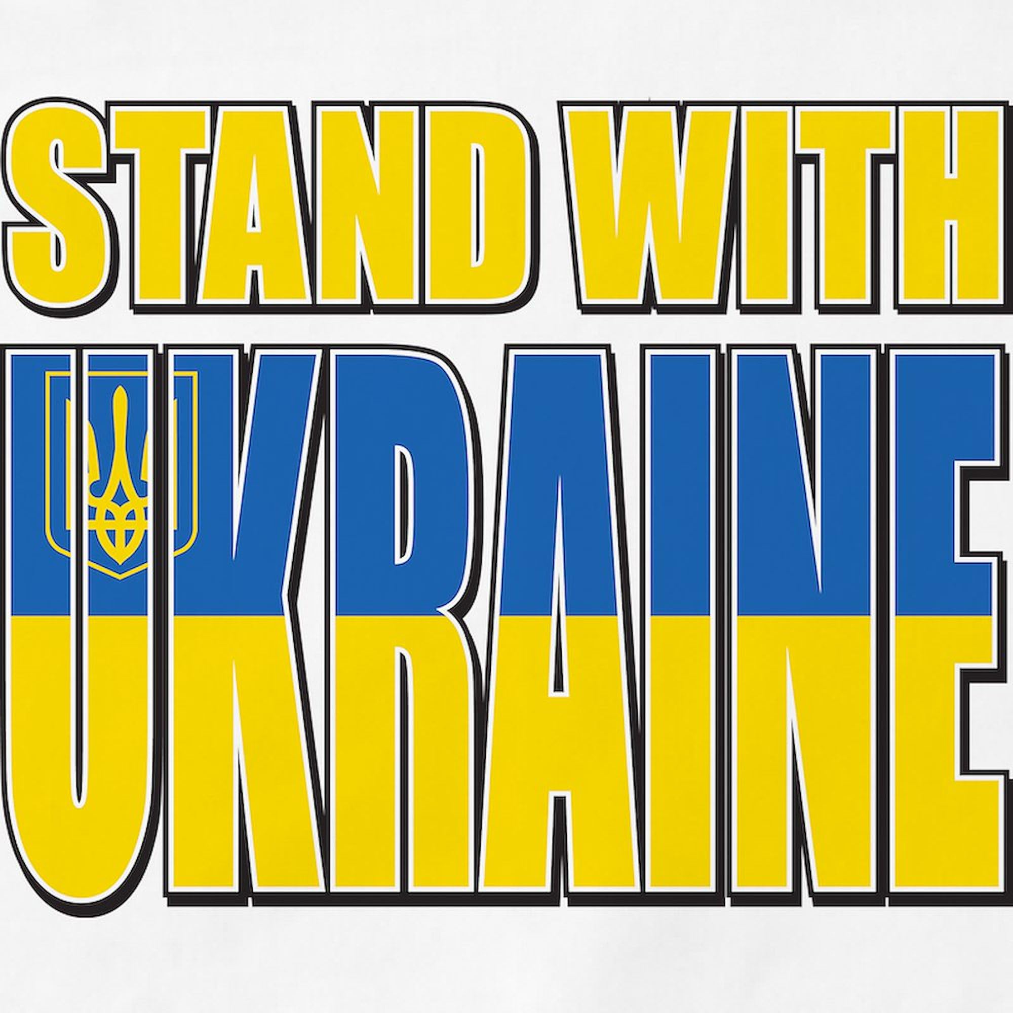 Stand With Ukraine Kitchen Apron with Pockets - Adjustable Grilling & Baking Apron for Cooking, BBQ, Baking - Perfect for Home Chefs & Ukraine Supporters