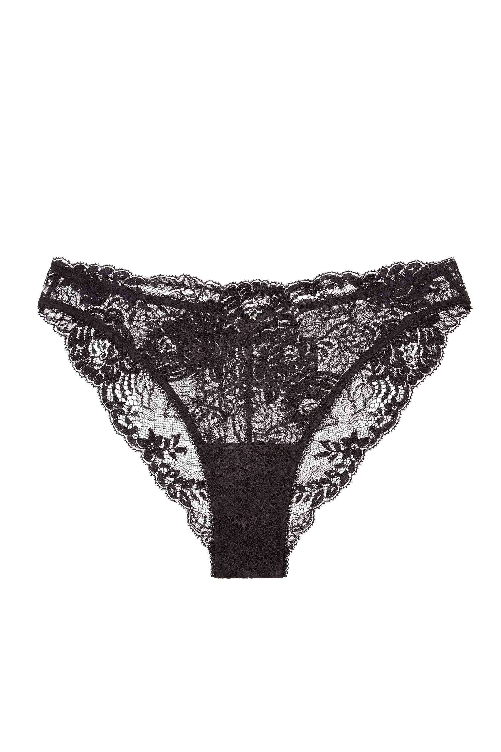 Begonia French Lace Underwire Bra & Briefs Set - Black Lingerie for Women | Perfect for Date Nights & Special Occasions