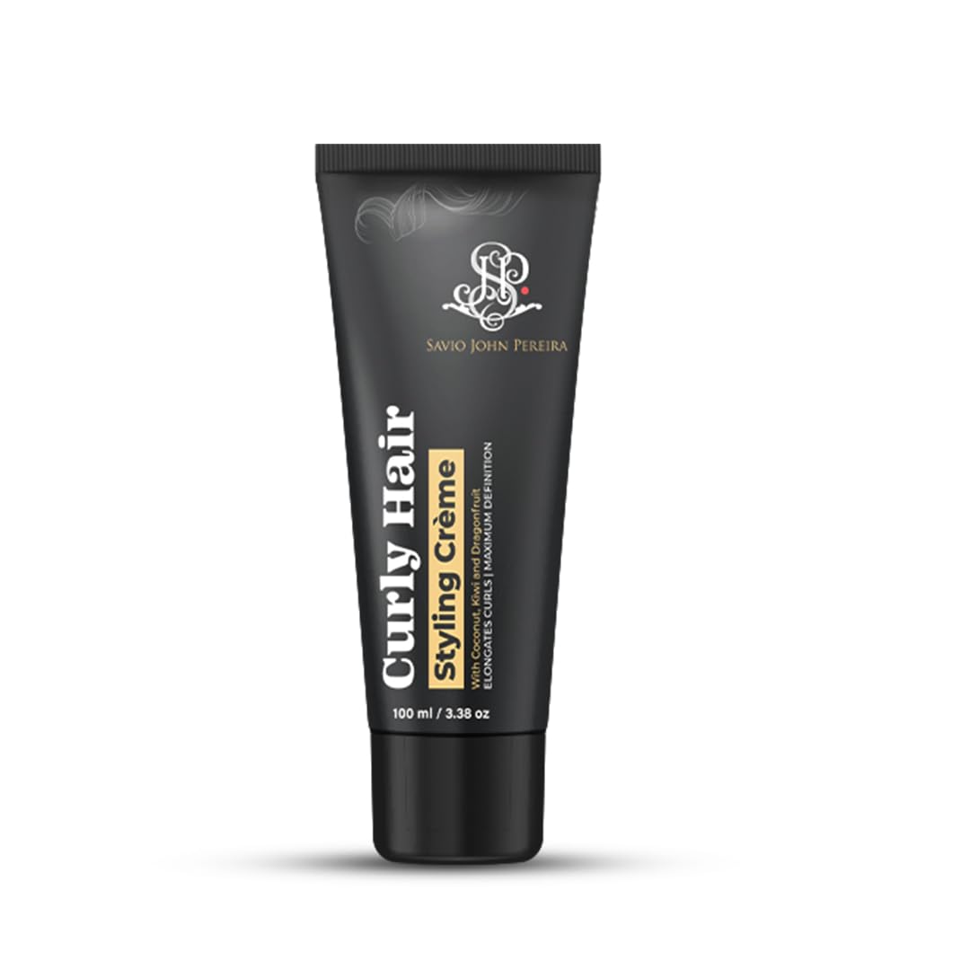 Prolixr Curly Hair Cream for Wavy & Curly Hair - Hydrating & Defining Treatment with Shea Butter, Avocado Oil & Coconut - Moisturizes, Nourishes & Protects Curls - 100ml - Perfect for Daily Styling & Frizz Control
