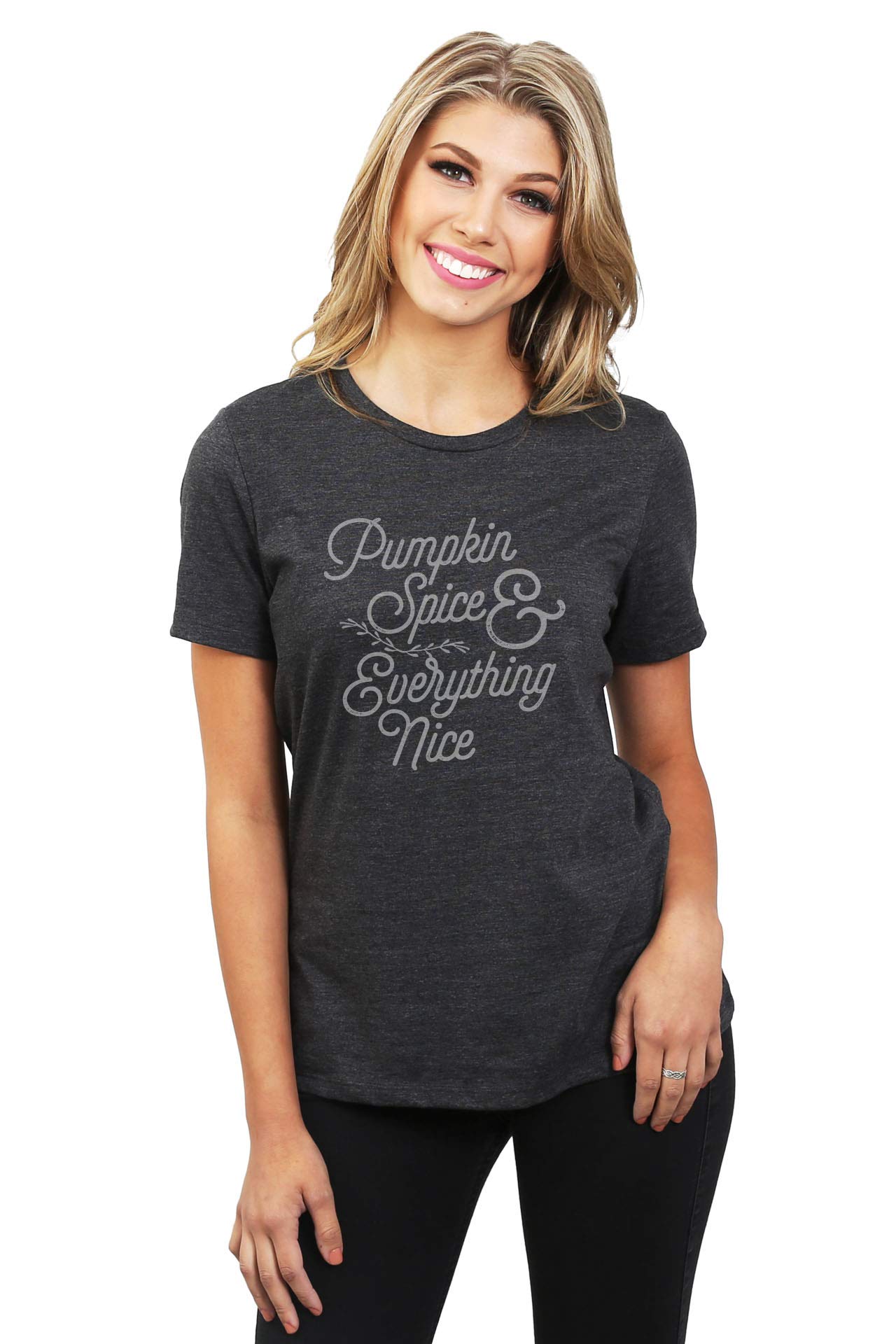 Women's Fashion Pumpkin Spice Relaxed Fit T-Shirt | Soft Cotton Casual Tee for Fall & Winter | Perfect for Coffee Dates, Autumn Outfits and Cozy Loungewear
