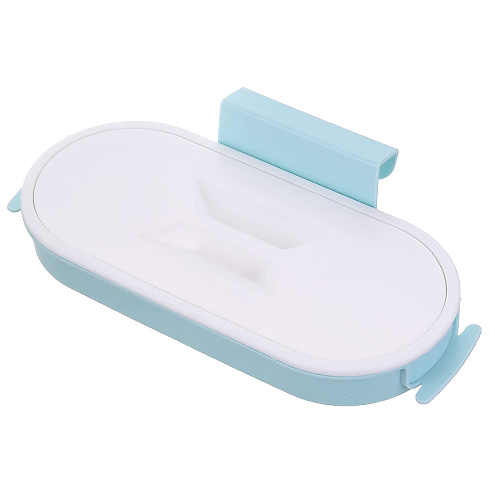 Portable Hanging Trash Bag Holder with Lid - Space Saving Kitchen Cabinet Garbage Bag Rack, Hangable Trash Can Shelf for Home, Kitchen, Bedroom - Ideal for Small Spaces & Under Sink Organization