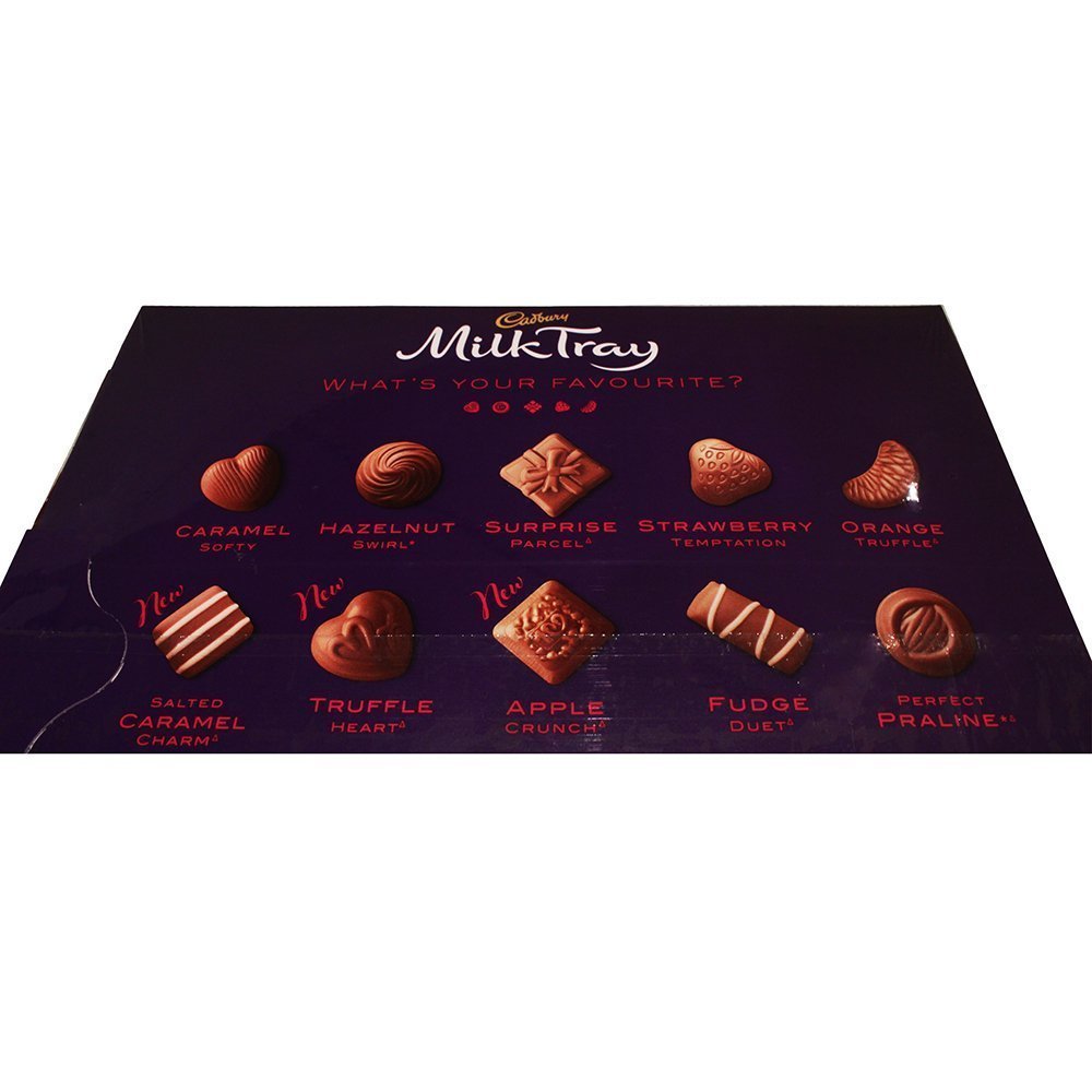Cadbury's Milk Tray Chocolate Assortment Box - Premium British Chocolate Gift for Holidays, Birthdays & Special Occasions - Perfect for Gifting, Parties & Dessert Platters