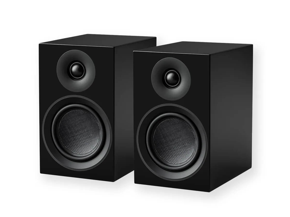 Pro-Ject Speaker Box 5 E Carbon Bookshelf Speakers (Pair) - High-End Audiophile Sound for Home Theater & Music Listening