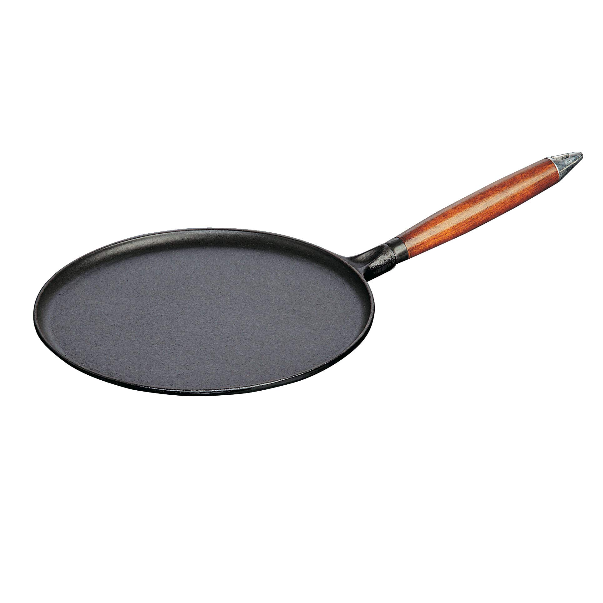 Staub 11-Inch Cast Iron Crepe Pan with Spreader & Spatula - Matte Black French Cookware for Perfect Crepes, Pancakes & Omelets - Made in France | Ideal for Home Chefs & Brunch Lovers