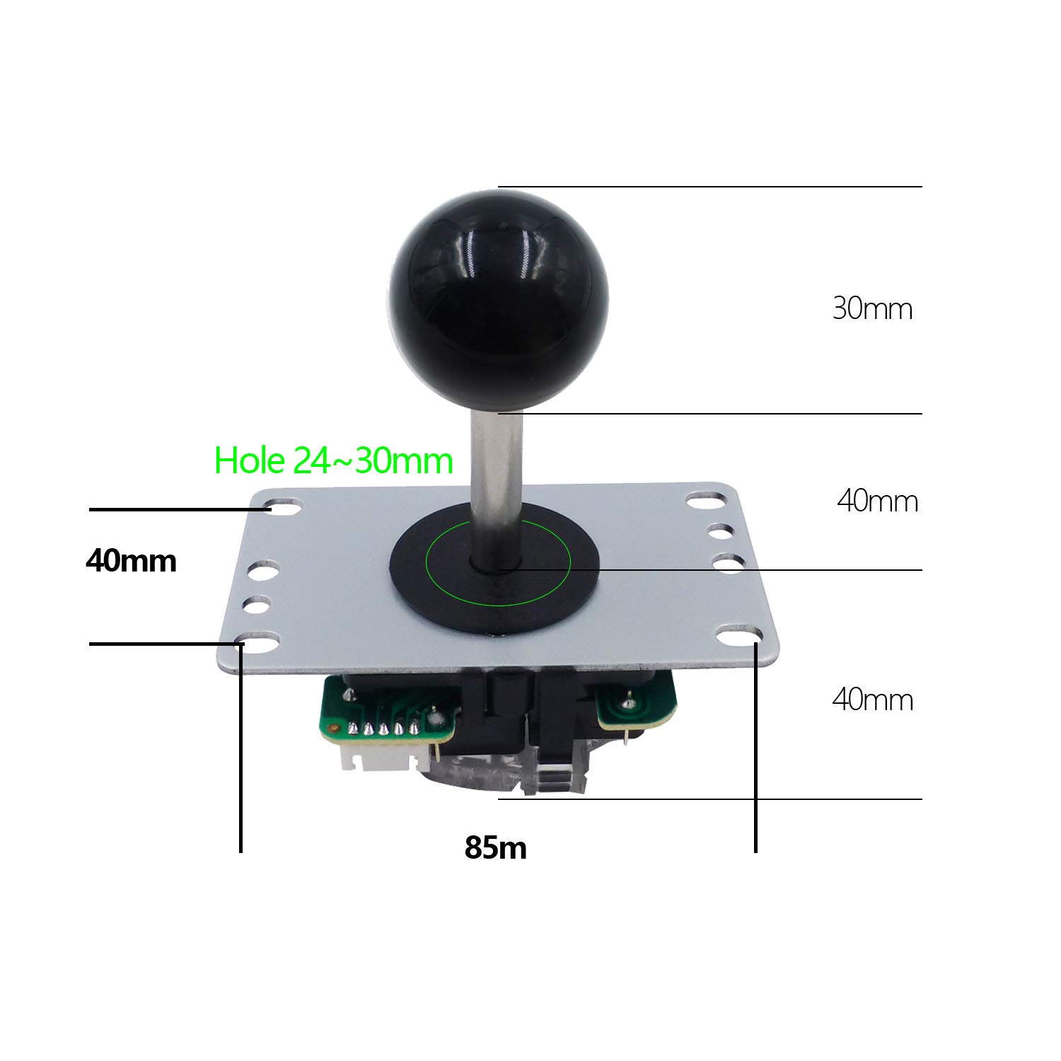 2 Player Arcade DIY Kit with Microswitch Buttons, 4/8-Way Joystick & Zero Delay USB Encoder - Fighting Stick Controller for PC, MAME, Raspberry Pi, Retropie - Perfect for Home Arcade, Gaming Bars & Retro Game Enthusiasts