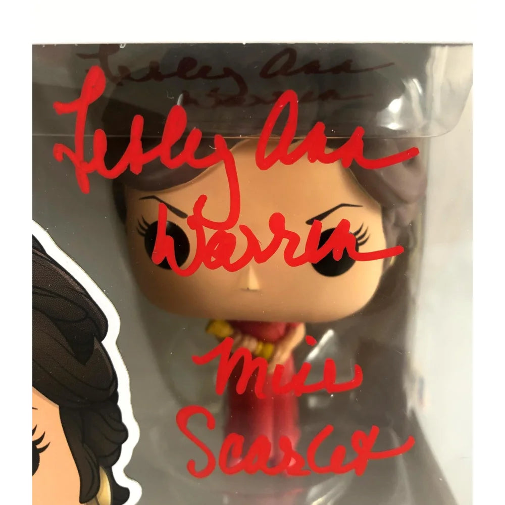 Lesley Ann Warren Autographed Funko Pop #49 Miss Scarlet Clue - Signed Collectible with BAS COA - Perfect for Movie Memorabilia Fans & Clue Game Enthusiasts