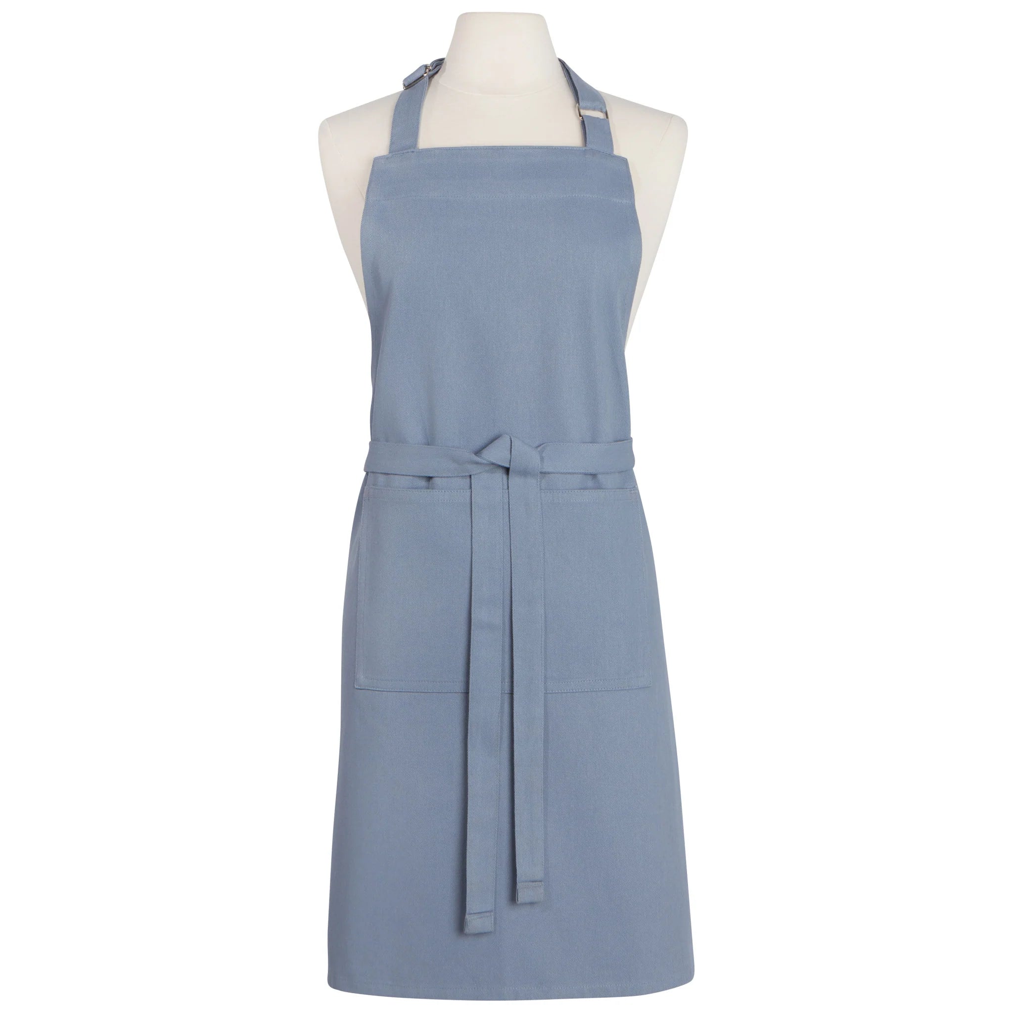 Now Designs Cotton Chef's Apron - Slate Blue | Premium Kitchen Apron for Cooking, Baking & Grilling | Ideal for Home Chefs & Professional Cooks