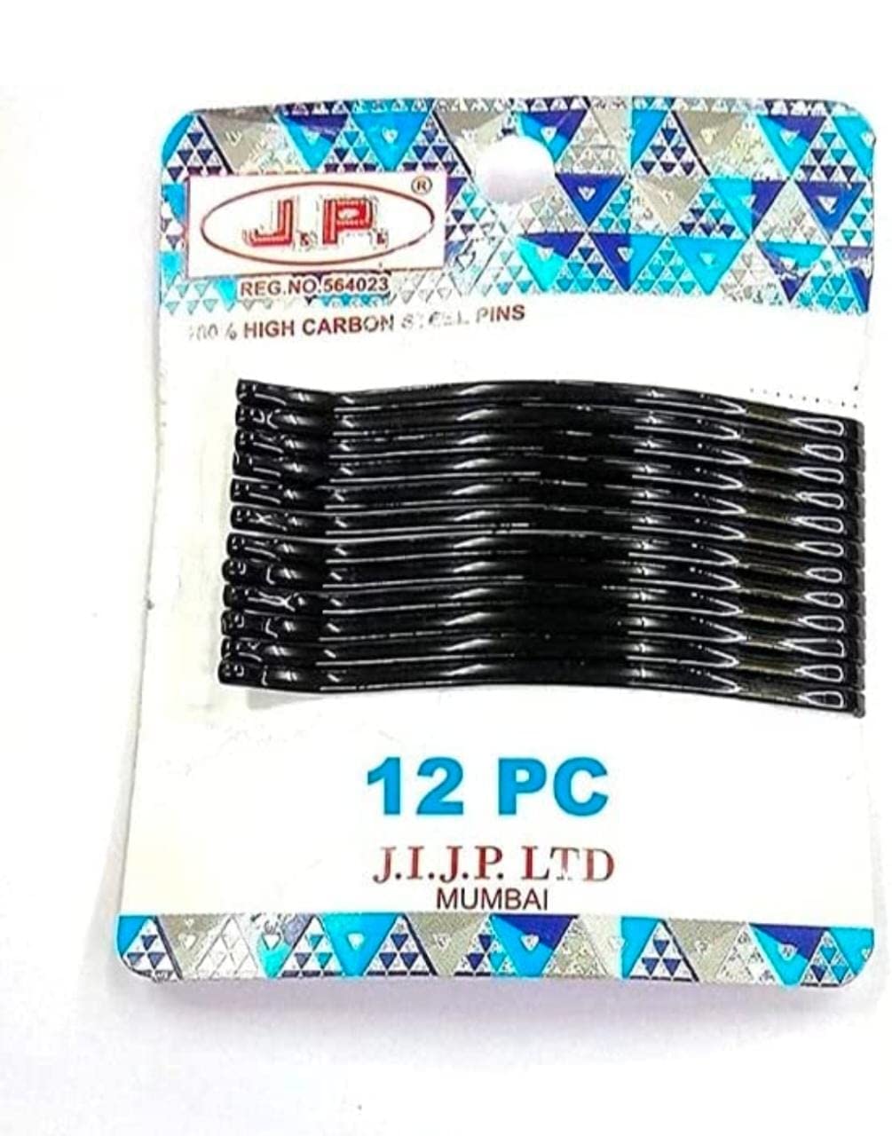 Ateer 12-Pack Black Hair Pins for Women & Girls - Strong Hold Hair Clips for Thin, Thick & Curly Hair - Perfect for School, Work, Parties & Everyday Hairstyles
