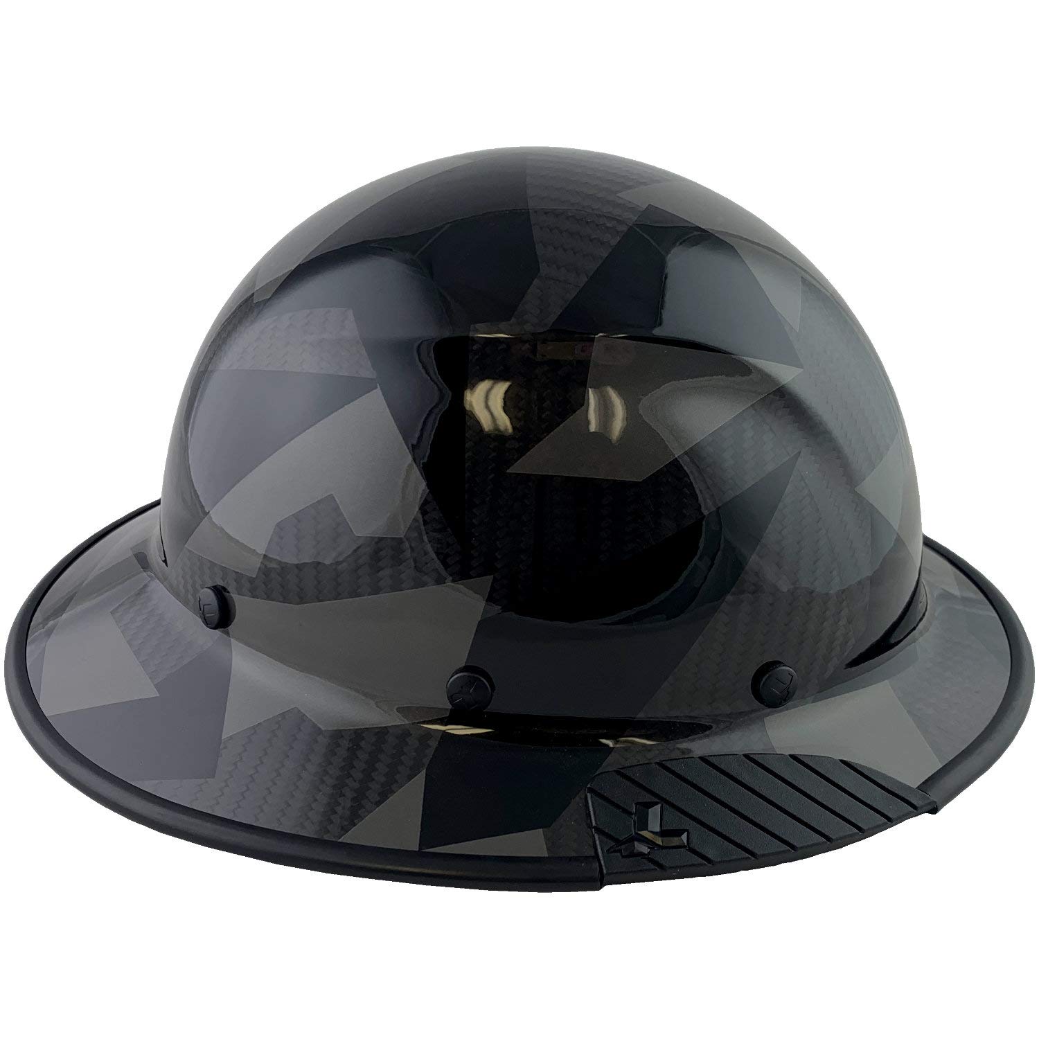 Texas America Safety Company Carbon Fiber Hard Hat - Full Brim ANSI Certified for Construction & Industrial Use - Lightweight Durable Safety Helmet with Carrying Tote for Work Sites & Outdoor Projects
