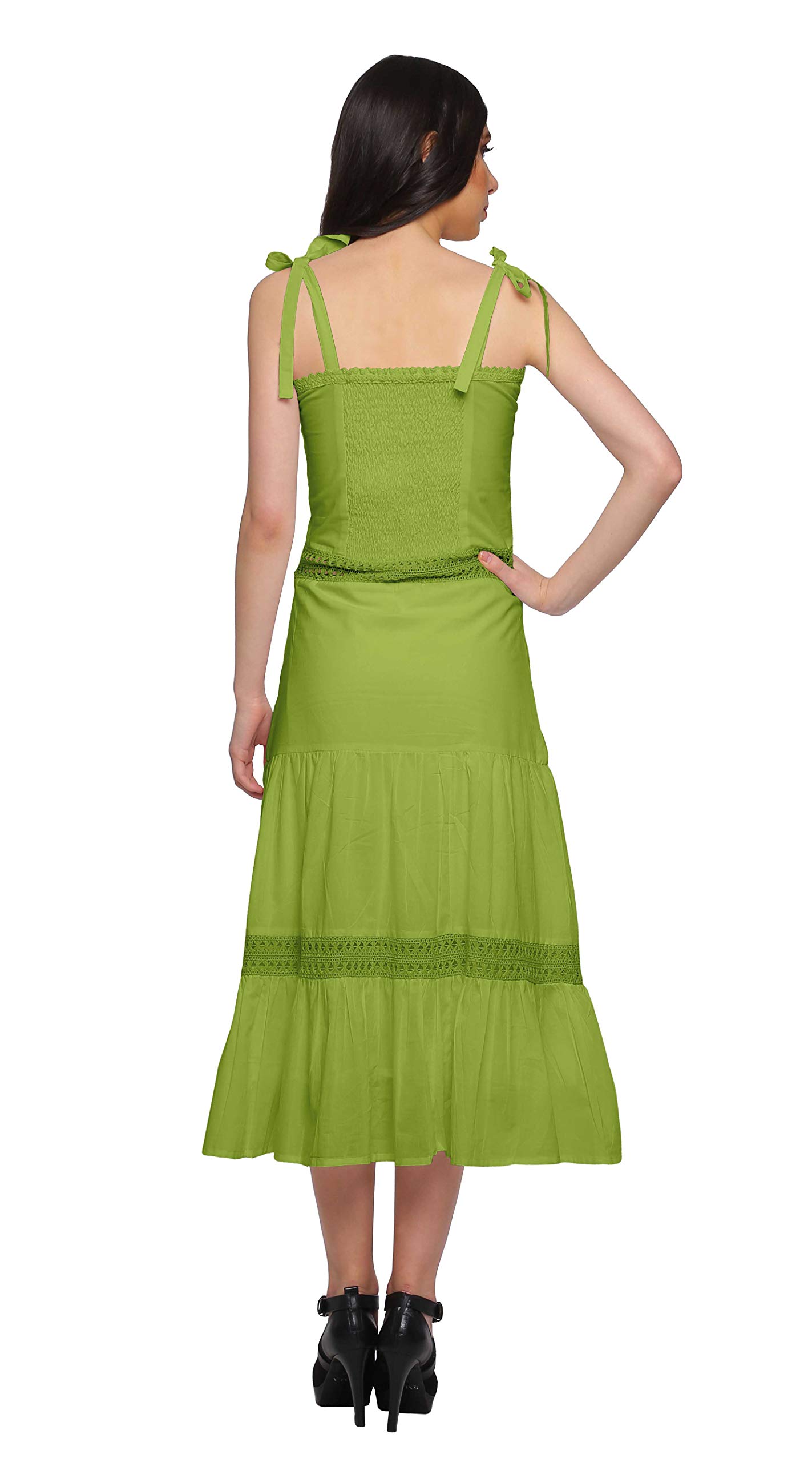 **Moomaya Women's Plus Size Casual Sleeveless Shoulder Strap Dress - Flowy Summer Maxi Dress for Beach, Vacation & Everyday Wear**