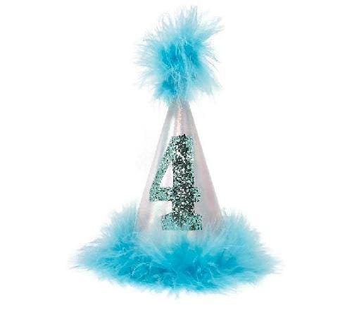 Aqua Iridescent Dog Birthday Hat - Adjustable Pet Party Hat for Small & Medium Dogs - Perfect for Birthday Parties, Pet Celebrations & Photo Shoots