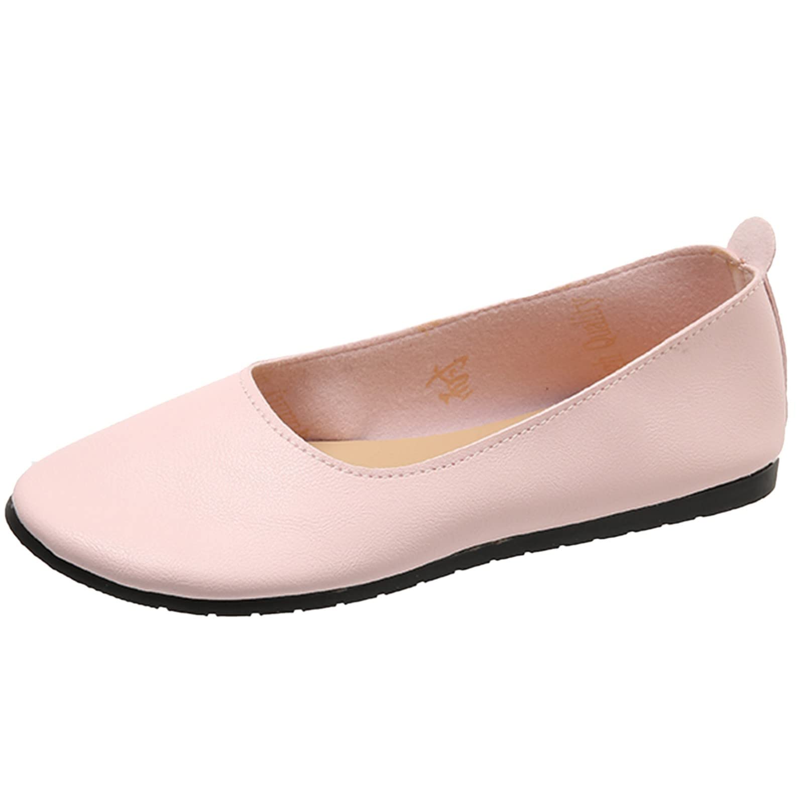 MLAGJSS Women's Pointed Toe Ballet Flats - Comfortable Soft Slip On Loafers for Casual Wear | Perfect for Office, Travel & Everyday Use