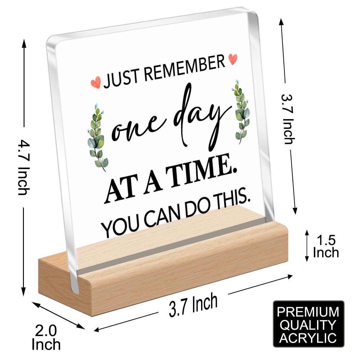 Little Reminders Desk Sign - Positive Acrylic Plaque with Inspirational Message - Motivational Office Decor for Women & Coworkers - Perfect Cheer Up Gift for Friends, Colleagues & Boss (A358) - Ideal for Office, Home Desk & Workspace Motivation