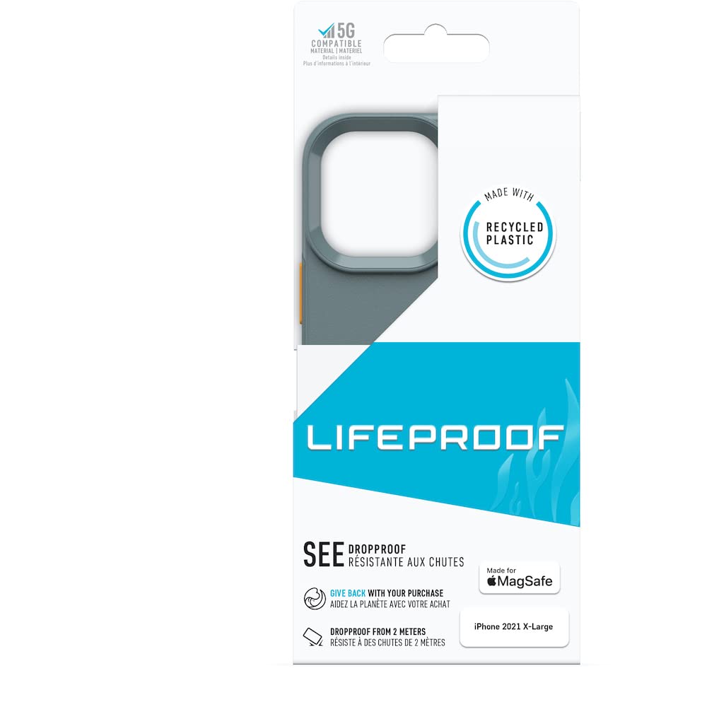 LifeProof Thin Drop Proof Protective Case with MagSafe for Apple iPhone 13 Pro Max & iPhone 12 Pro Max - Grey | Shockproof & Scratch Resistant Phone Cover | Perfect for Outdoor Adventures, Work & Daily Use