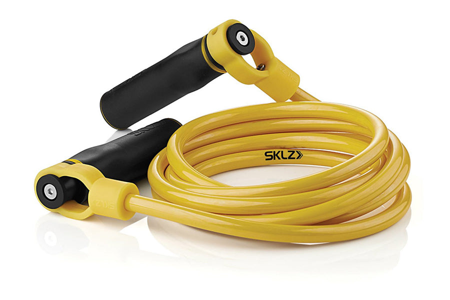 SKLZ Weighted Jump Rope Set for Cross Training, Boxing & Fitness - Adjustable Speed Rope with Removable Weights for Home Gym Workouts & Cardio Exercise