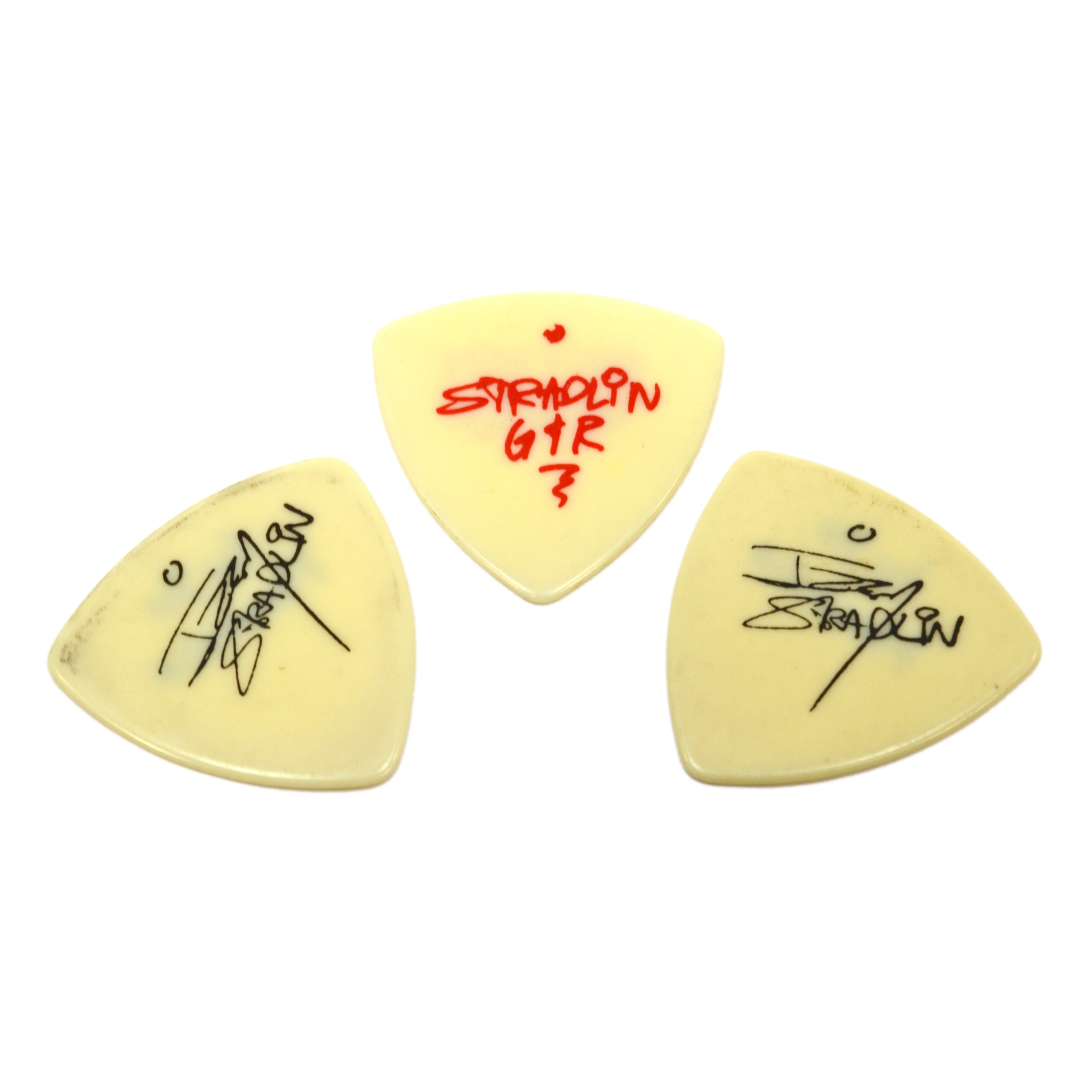 Original GUNS N' ROSES Tour Guitar Picks - Lot of 3 Collectible Picks Featuring Izzy Stradlin & Ju Ju Hounds - Perfect for Guitar Players, Collectors, and Music Fans