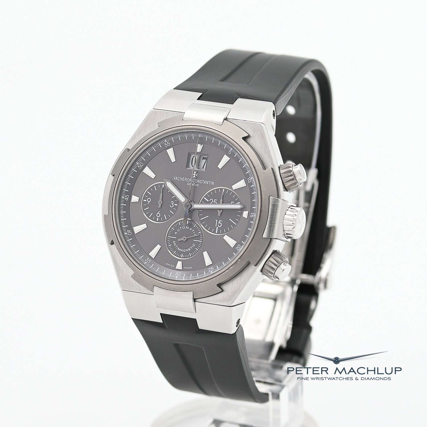 Vacheron Constantin Overseas Chronograph Men's Luxury Watch - Swiss Automatic Movement, Stainless Steel Case, Waterproof for Diving, Travel & Business