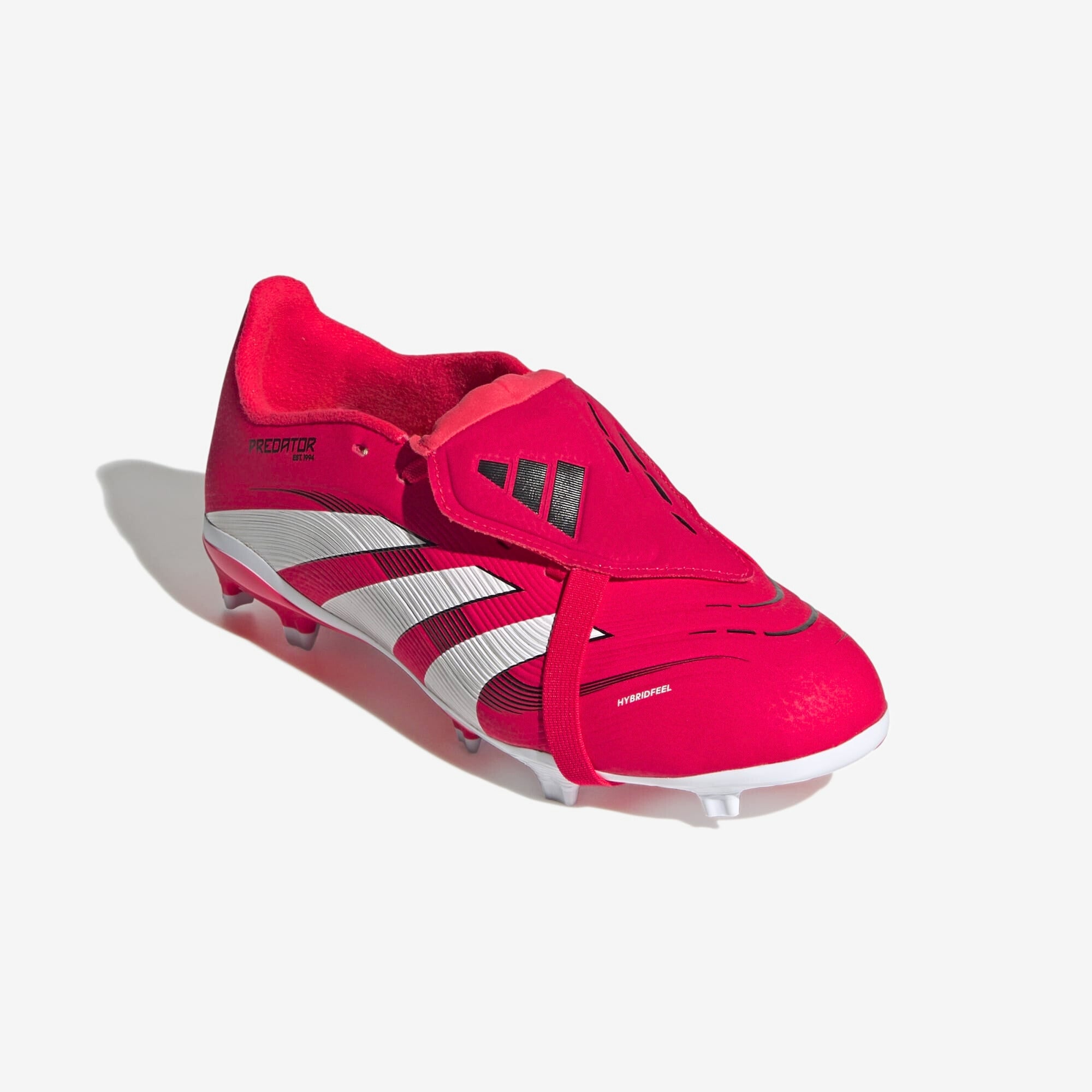 adidas Jr. Predator League Soccer Cleats - Fold Over Tongue Youth Football Shoes for Boys & Girls - Perfect for Training & Matches on Grass Fields