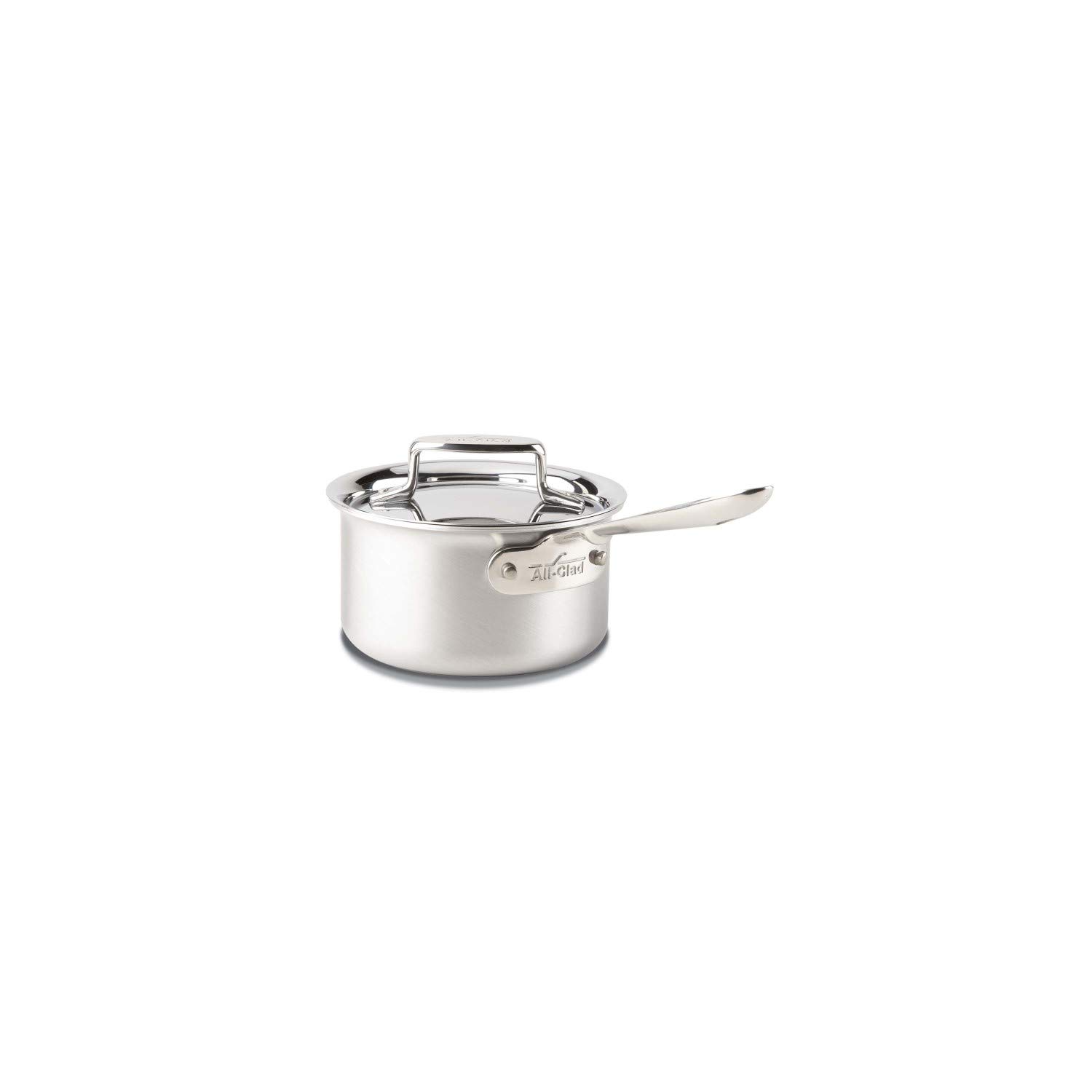 All-Clad BD55201.5 D5 Brushed 18/10 Stainless Steel 5-Ply Bonded Dishwasher Safe Sauce Pan Cookware, 1.5-Quart, Silver - Perfect for Simmering Sauces, Melting Butter & Cooking Small Portions