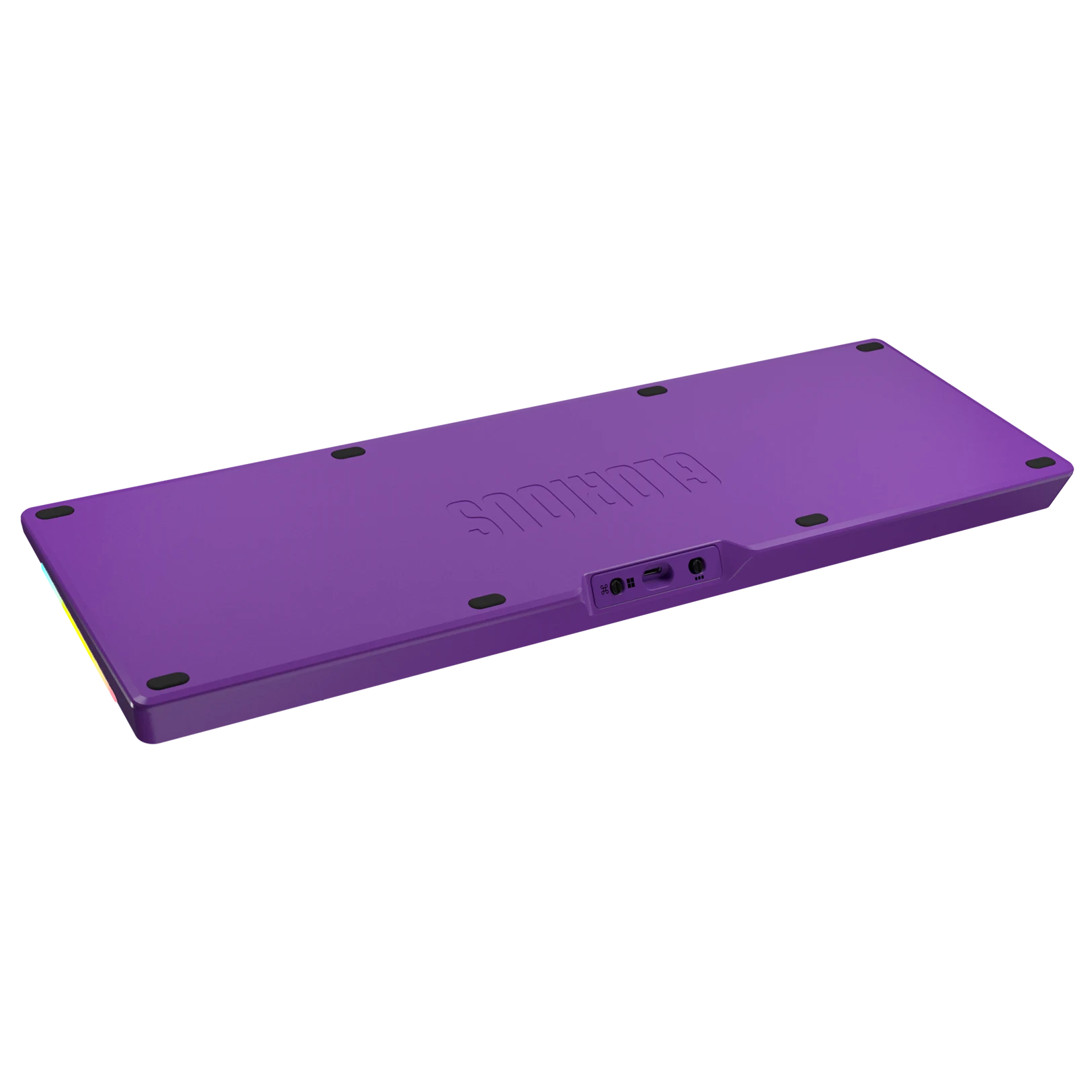 GMMK 3 Mechanical Keyboard Bottom Case - Limited Edition Metal Synth Purple (100% Size) for Gaming & Typing Enthusiasts