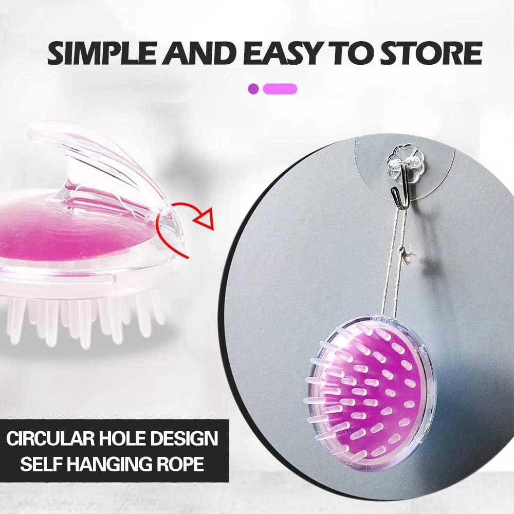 Eco-Friendly Wheat Straw Scalp Massager Shampoo Brush with Soft Silicone Bristles - Hair Scalp Scrubber & Exfoliator for Dandruff Removal, Hair Loss Prevention - Perfect for Men & Women - Ideal for Shower, Salon & Home Hair Care Routines