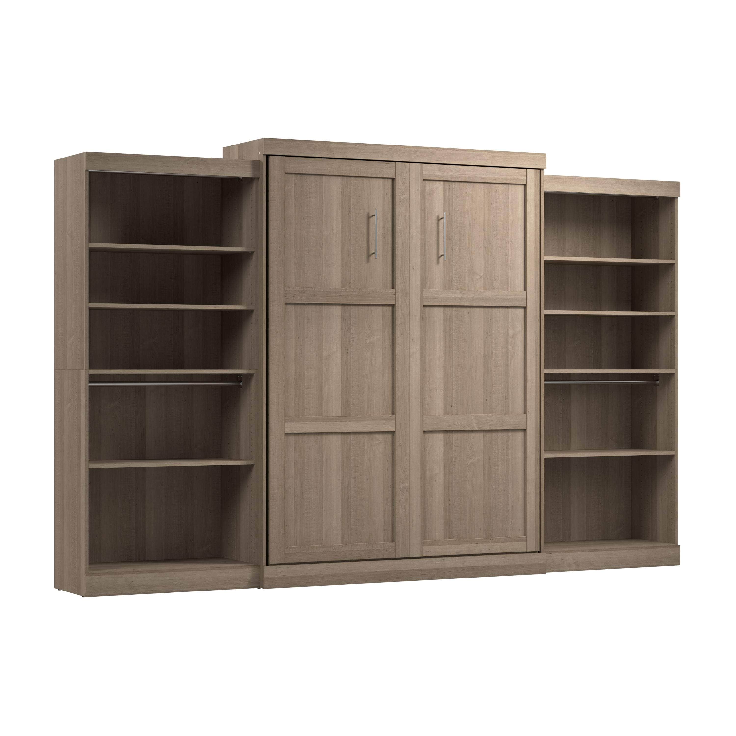 Pur Queen Murphy Wall Bed with 2 Storage Units - 136