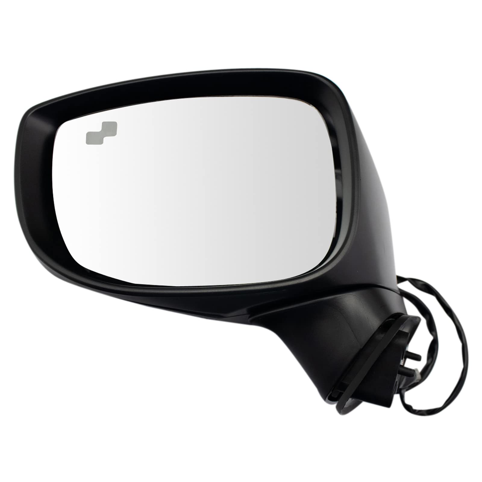 TRQ Driver & Passenger Side Mirror Set - No Heat, with Blind Spot Indicator - Compatible with 2017-2021 Mazda CX-5 (MA1320198, MA1321198) - Perfect for Replacement & Enhanced Safety Driving
