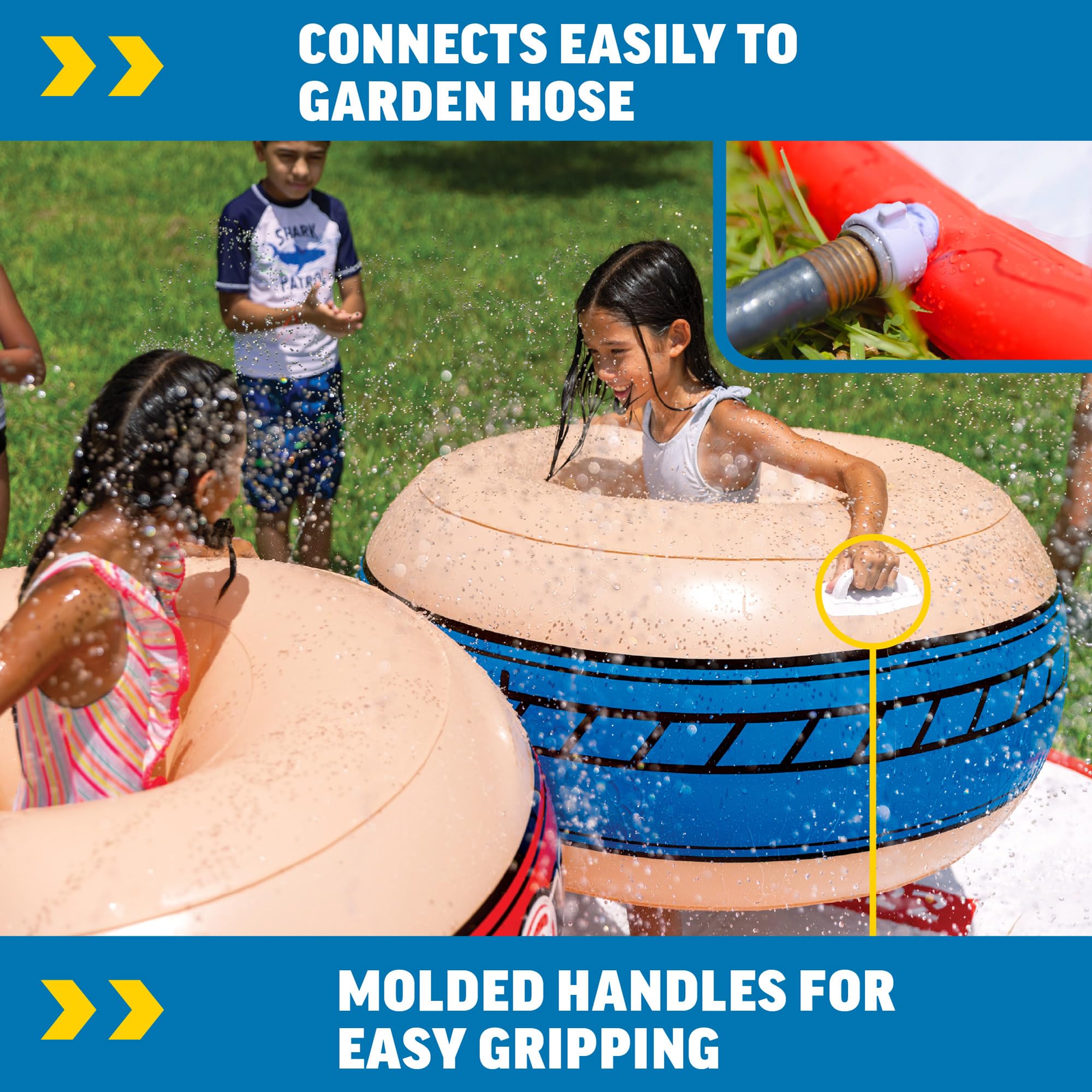 WOW Sports Sumo Wrestling Spray Pad - Inflatable Water Splash Zone Toy for Kids | Fun Backyard Summer Party Game for Outdoor Water Play & Birthday Celebrations