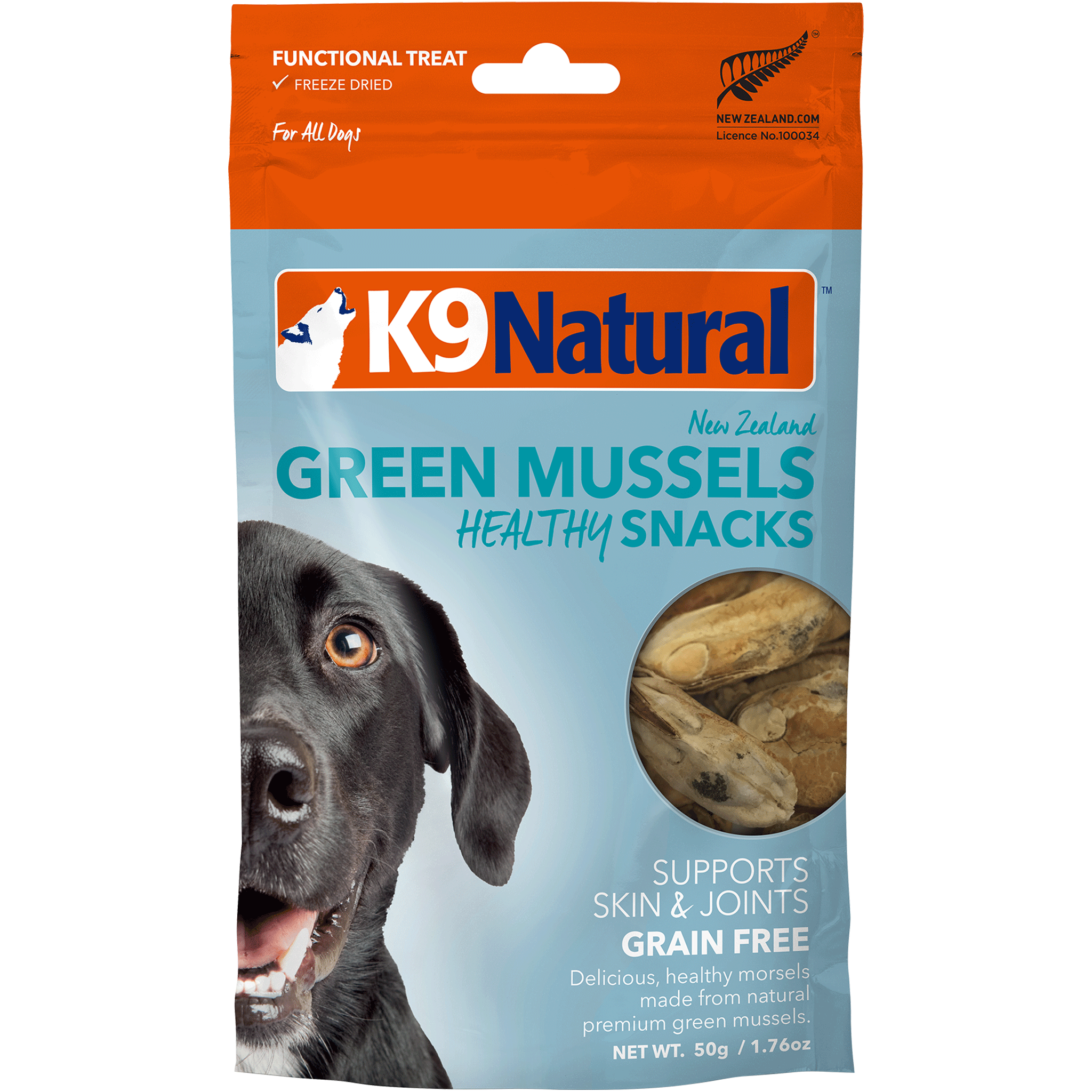 K9 Natural Green Lipped Mussel Dog Treats - Healthy Joint Support for Dogs - Perfect for Training & Senior Dogs