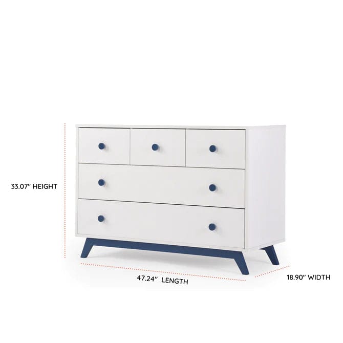 Gramercy 5-Drawer Dresser - Modern Wooden Chest of Drawers for Bedroom Storage & Organization | Perfect for Home, Apartment, or Dorm Room Decor