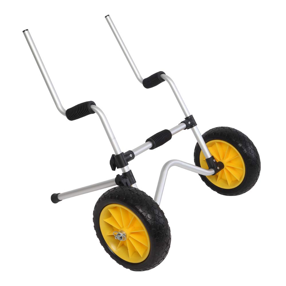 MengK Lightweight & Durable Vertical Kayak Trailer - Easy Transport & Storage for Kayaks, Canoes, Paddle Boards - Perfect for Outdoor Adventures, Camping & Water Sports