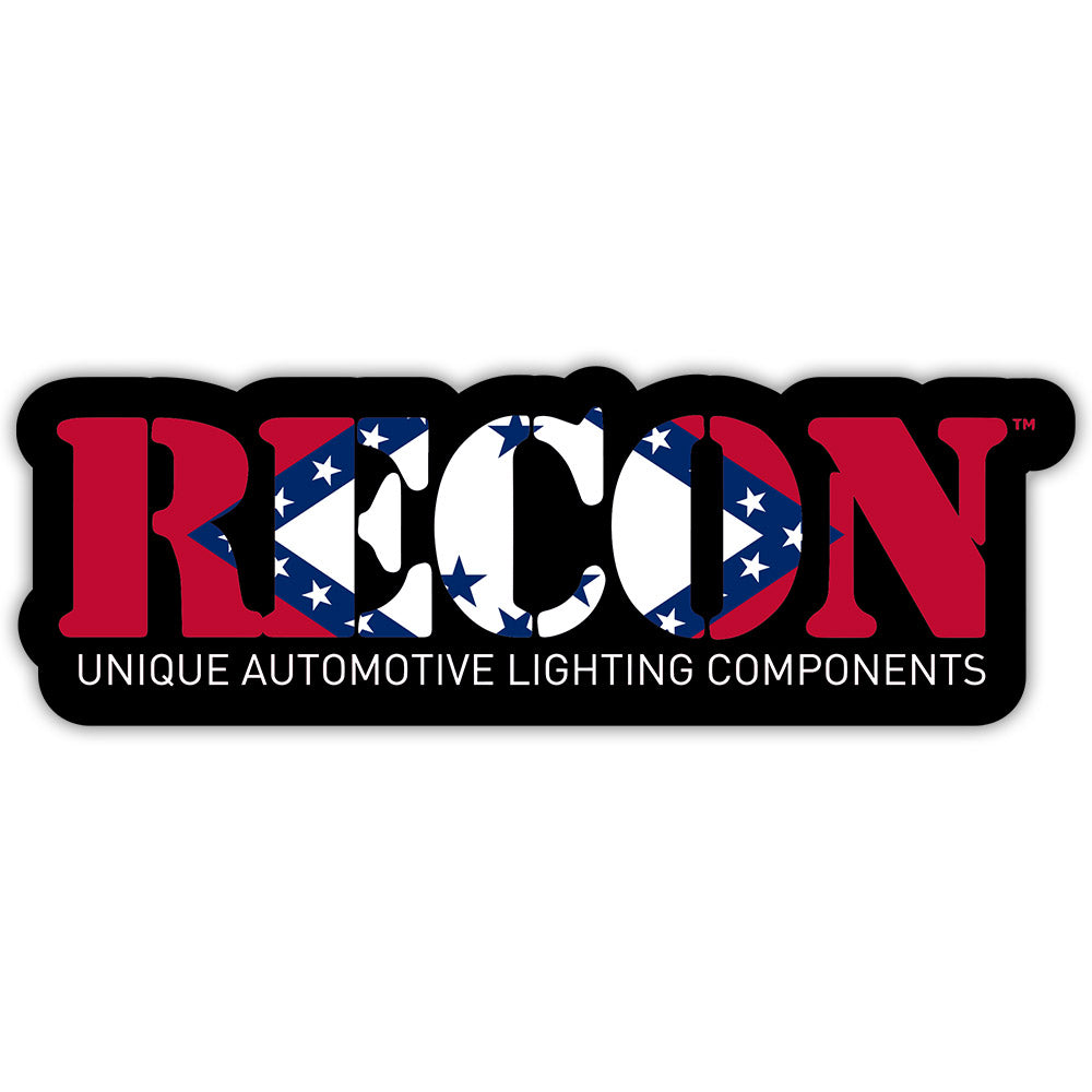 RECON U.S. State Decal Stickers - Choose Your State | 7 x 2.75 Inch Glossy Vinyl Stickers for Cars, Laptops & Water Bottles | Patriotic American Decor