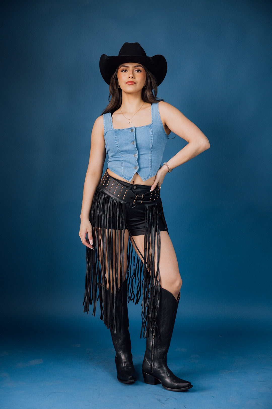 Stylish Long Fringe Faux Leather Belt for Women - Western Boho Fashion Accessory - Perfect for Concerts, Parties & Casual Outfits