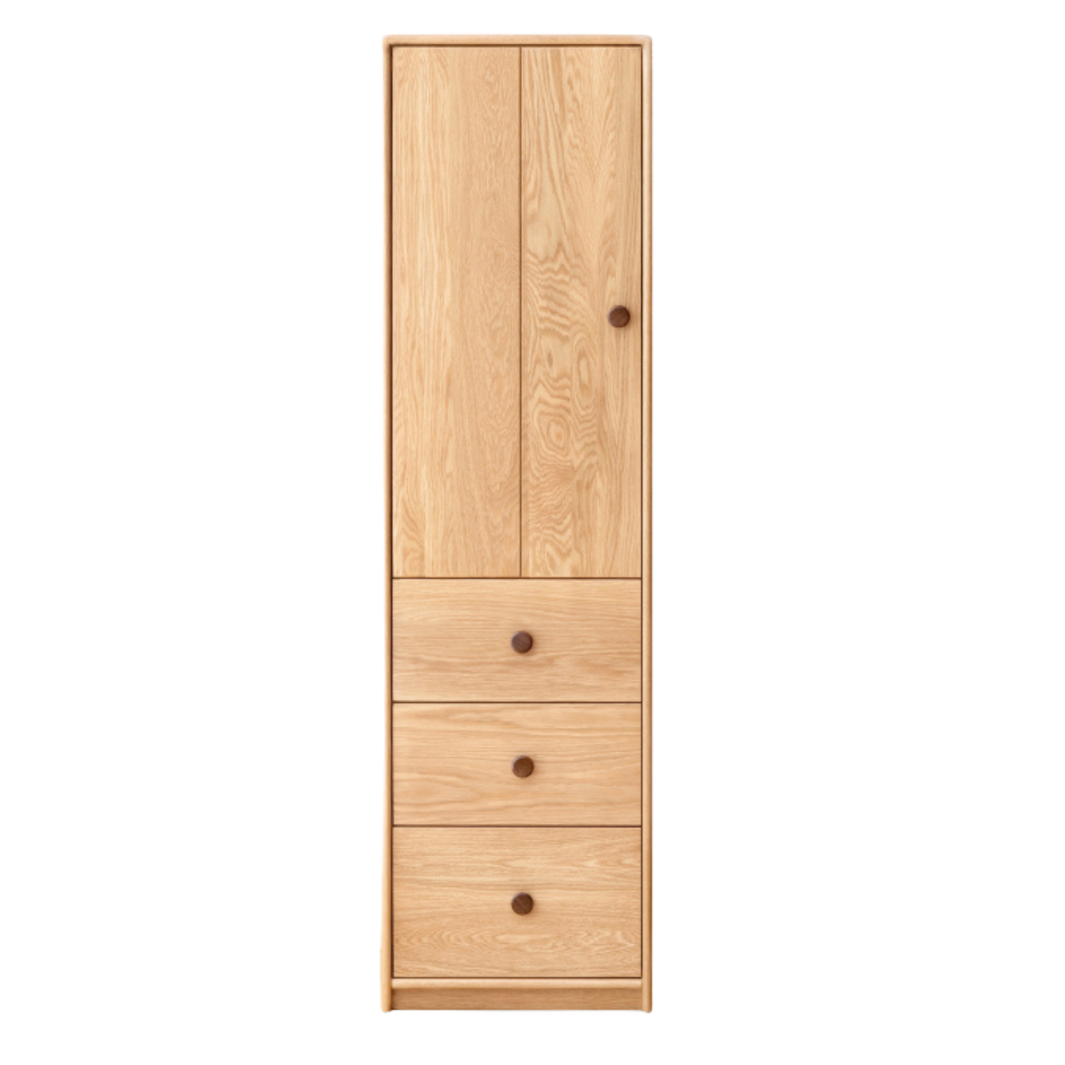 Solid Oak Wood Kids Wardrobe - Durable & Stylish Children's Closet Organizer for Bedroom, Nursery, or Playroom Storage