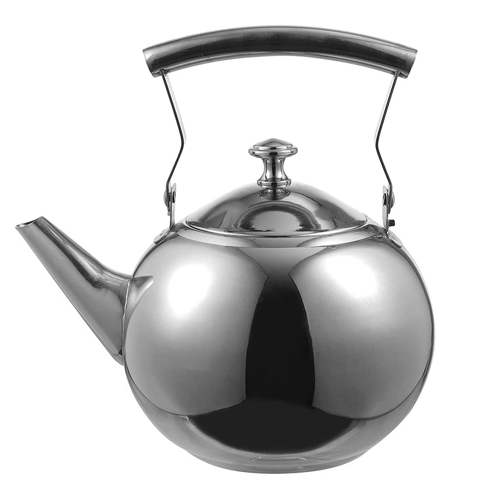 Stainless Steel Whistling Tea Kettle 1.5L - Stovetop Safe Teapot for Boiling Water, Perfect for Tea, Coffee & Hot Beverages - Ideal for Home, Office & Camping Use