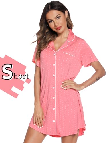Short Sleeve-pink Dot