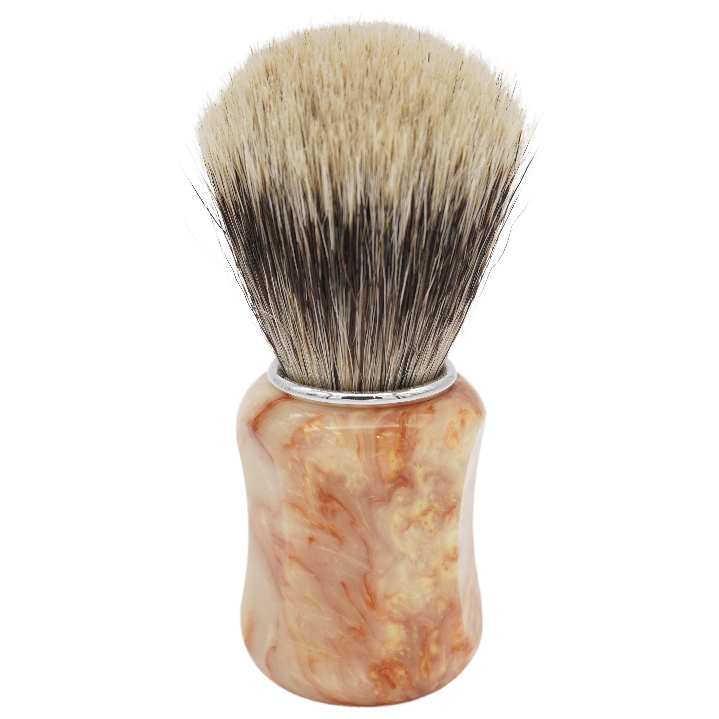 Semogue Mistura 24mm Badger & Boar Shaving Brush with AP Shave Co. Crushed Mud Resin Handle #173 - Premium Factory Second for Wet Shaving Enthusiasts - Perfect for Lathering Soaps & Creams in Traditional Shaving Routine
