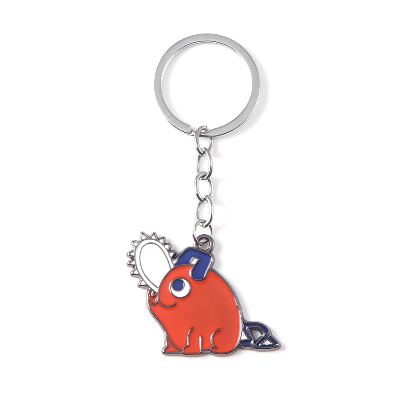 SONGCHANGJEWELRY Anime Chainsaw Pochita Keychains - Metal Cosplay Accessory for Women & Men - Perfect Gifts for Anime Fans, Keyring for Bags, Backpacks, and Cosplay Events