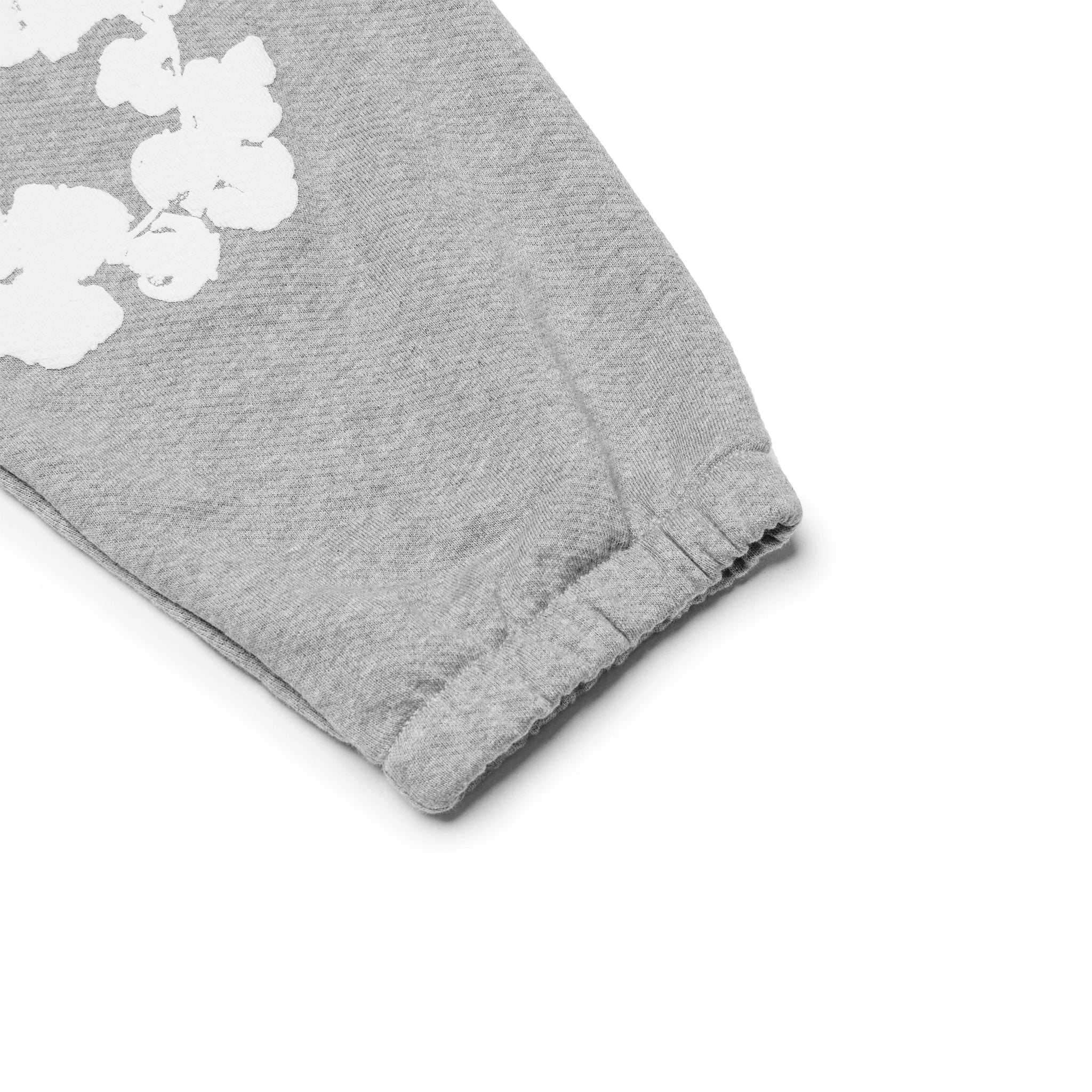 Denim Tears Cotton Wreath Grey Sweatpants for Men - Comfortable Casual Joggers with Unique Embroidered Design | Perfect for Streetwear, Lounge & Gym Wear