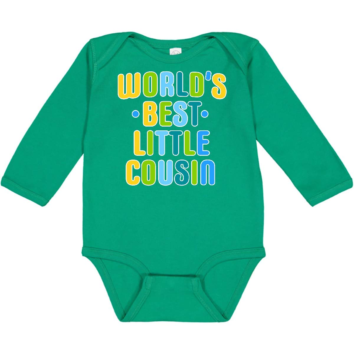 World's Best Little Cousin Long Sleeve Baby Bodysuit | Soft Cotton Creeper | Cute Infant Outfit for Family Gatherings & Photo Shoots