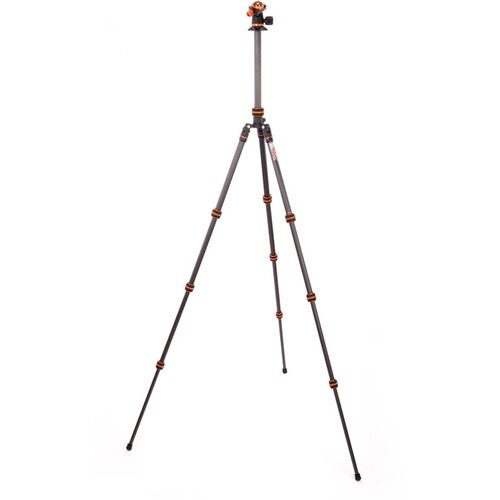 3 Legged Thing Punks Billy 2.0 Carbon Fiber Tripod with AirHed Neo 2.0 Ball Head (Black) - Professional Camera Tripod for Photography, Videography & Travel - Perfect for Outdoor Shoots, Studio Work & Vlogging