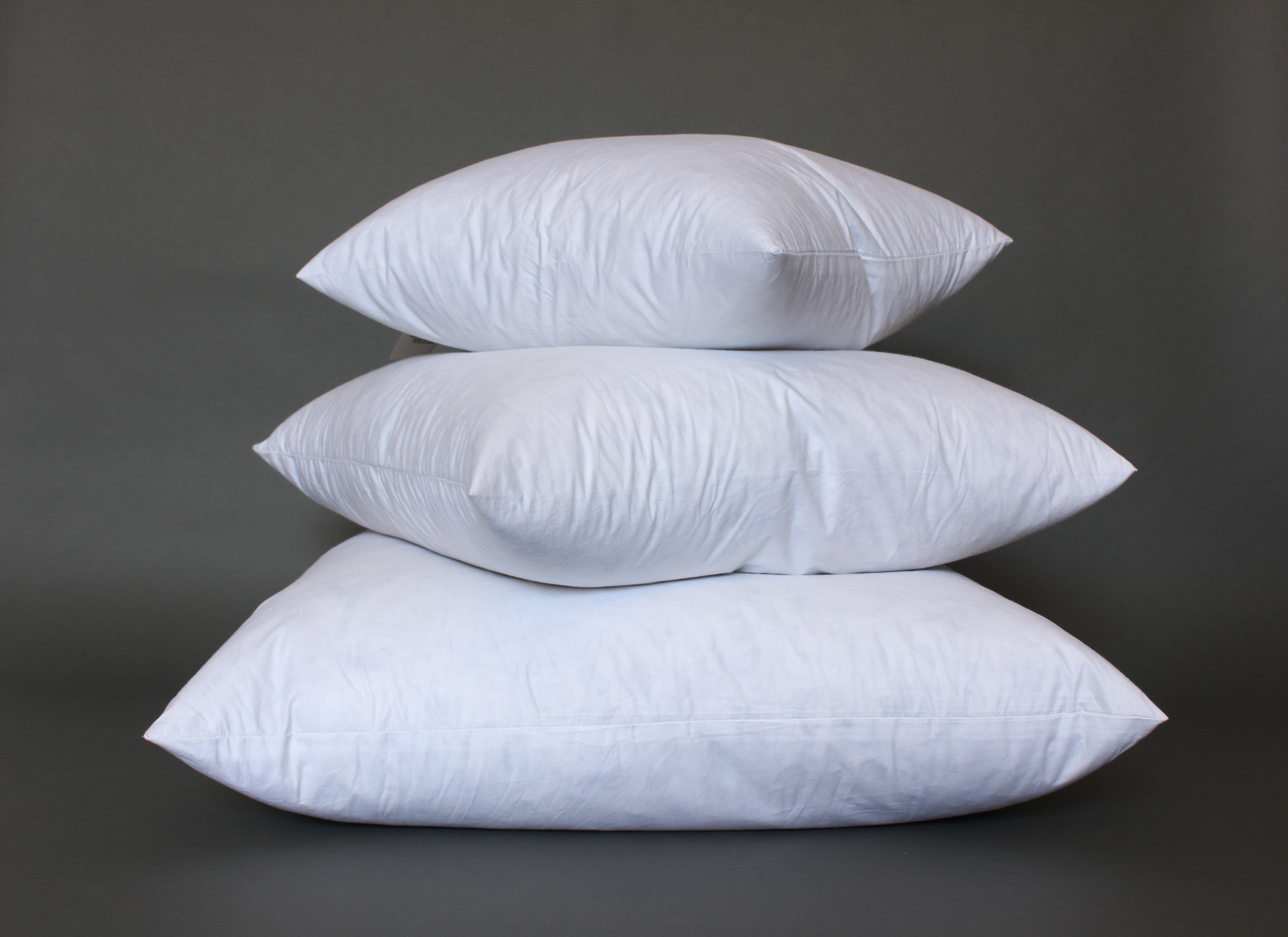 Premium Lumbar Pillow Inserts with Feather Down Filling - Orthopedic Support for Office Chairs, Car Seats & Sofa - Comfortable Back Pain Relief for Home & Work